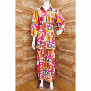 ÚLTIMO JUEGO DE CORDONES DE TRABAJO CON ESTAMPADO DE ALGODÓN ROSA - Product Image 1