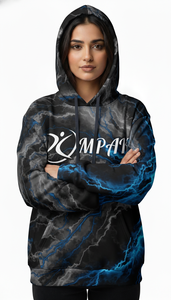 เสื้อฮู้ดดี้โอเวอร์ไซส์คุณภาพสูงสำหรับทุกเพศ พิมพ์ลายแบบซับลิเมชั่นทั่วตัว เหมาะสำหรับใส่ลำลอง - Product Image 2