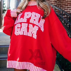 Sudadera Oversize de Cuello Alto para Mujer con Parche Frontal Personalizado, de Algodón y Forro Polar Transpirable, Ecológica, Corta, de Alto Gramaje, ODM, Invierno, Personalizada - Product Image 3