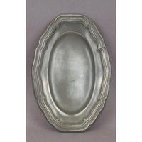Assiettes ovales en laiton poli miroir argenté pour servir les aliments, fournitures pour restaurants et cafés, décoration de table, assiette ovale en laiton