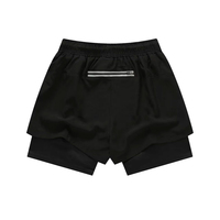 Caleçons de sport respirants à taille haute pour hommes, style été, motif uni, séchage rapide, compression, en spandex, pour l'entraînement athlétique