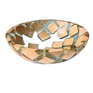 New Design Smooth Clear <b>Resin</b> Wooden Dinnerware Mixing Bowl New Kitchen Hotel & Restaurant Supplies Competitive <b>Price</b> Wood Bowl - Product Image 1