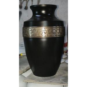 Urna de Cremación de Metal con Diseño Grabado, Artículos Funerarios, Urnas para Cenizas de Seres Queridos, Urna de Metal Turquesa Curva - Product Image 3