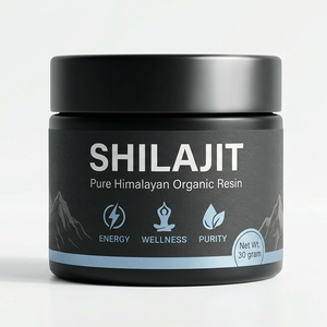 ชิลลาจิตเรซินบริสุทธิ์จากเทือกเขาหิมาลัยพรีเมียม พร้อมแร่ธาตุ 85+ ชนิด และกรดฟุลวิค เพื่อเพิ่มพลังงานและความแข็งแกร่ง - Product Image 1