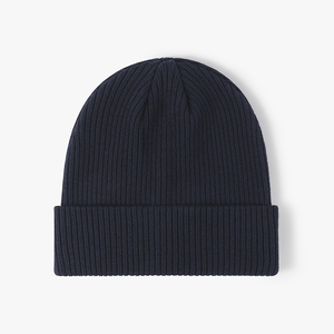 Wholesale Custom Acrylic/<b>Wool</b> Slouchy <b>Beanie</b> <b>Hats</b>-Unisex Adult Winter <b>Hats</b> with Custom Logo Solid Pattern Bulk & Outdoor Use - Product Image 3