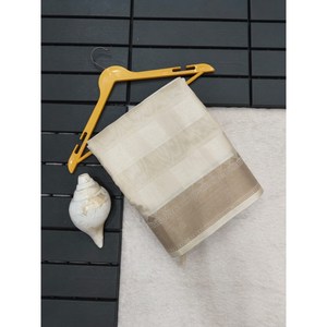 ผ้าส่าหรีทอผ้าผ้าแจ็คการ์ดลายตารางผ้าไหมล่าสุดสีน้ำเงิน - Product Image 2