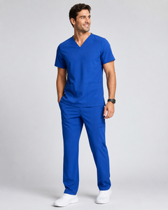 Summer Nursing Hospital <b>Scrubs</b> Latest Design OEM ODM Polyester Spandex Nurse Uniforms <b>Scrub</b> <b>Sets</b> - Product Image 6