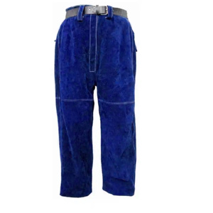 Cowhide <b>Split</b> Leather Welding Working <b>Trousers</b> Safety Leather Protective Pants Industrial Spark and Heat Resistant <b>Trouser</b> - Product Image 4