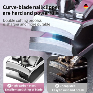 Professional Classic 3pc Manicure <b>Set</b> Compact Pedicure Kit Surgical Grade Stainless Steel 4-in-1 <b>Nail</b> Clipper Travel Friendly - Product Image 3