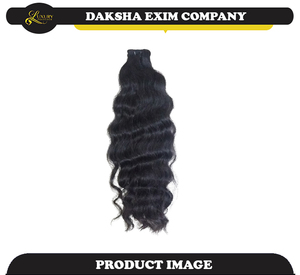 Máquina de cabello Remy indio crudo sin procesar de fábrica directa Extensiones de trama doble Grado superior Suave Grueso Teñido fácilmente - Product Image 2