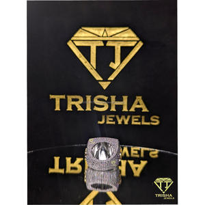 Anillo de Diamantes Moissanite VVS Personalizado, Plata de Ley 925, Estilo Hip Hop, Joyería de Lujo Personalizada de Trisha Jewels - Product Image 6