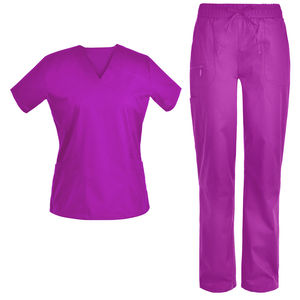 Conjunto de Uniformes Médicos Unisex Color Naranja para Enfermería, Suaves, Elásticos y Cómodos, Blusa y Pantalones para Hospital - Product Image 5