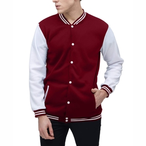 Veste universitaire OEM haut de gamme, veste bomber personnalisée en mélange de laine, logo brodé, veste universitaire pour équipe sportive universitaire, streetwear - Product Image 5