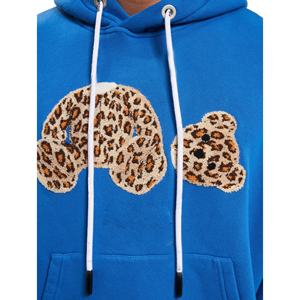 Sweat à capuche en chenille à épaules tombantes pour hommes Sweat à capuche personnalisé de haute qualité en coton mélangé Pull à capuche pour homme - Product Image 6