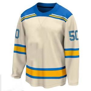 Camisetas de Hockey sobre Hielo de Poliéster Personalizadas OEM, Sublimación Digital, Bordado Tackle Twill, 260g, Ajuste Universal, Eoin Winston Sports - Product Image 1