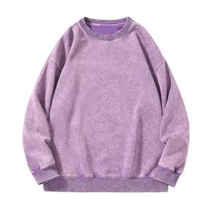 En stock, sweat-shirt pour homme de haute qualité, en molleton de coton 420GSM, avec logo brodé, surdimensionné, imprimé en relief - Product Image 1