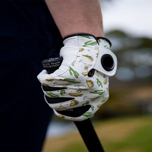 Guantes de Golf Blancos de Piel de Cabretta para Mano Derecha con Agarre, Transpirables, para Deportes al Aire Libre, Venta al Por Mayor - Product Image 4