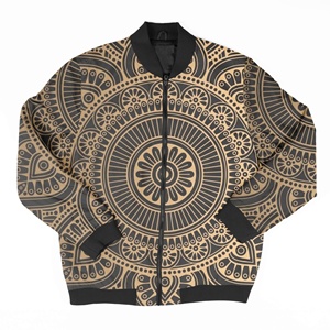 Chaqueta cortavientos de satén personalizada para hombres y mujeres estilo bombardero con cremallera chaquetas de hombre - Product Image 6