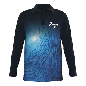 Chemise de pêche à manches longues avec impression personnalisée, logo, protection solaire UPF50+, séchage rapide, impression par sublimation, polo de pêche - Product Image 6