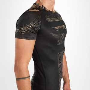 Custom Designed MMA Rash Guard Compression BJJ Gear Short Sleeve Long Length Gym Sport Style for Adults - Product Image 4