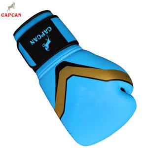 Leather Shock Absorbing Boxing Gloves with Hook and Loop Closure for Safe Training Ergonomic Design Better <b>Grip</b> and <b>Control</b> - Product Image 4