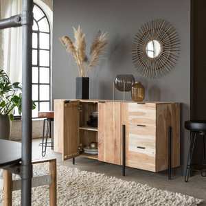 Aparador y Vitrina de Madera de Acacia Vandana Sereno Hexa - Productos - Product Image 4