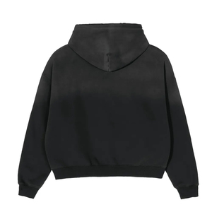 Sudadera con Capucha de Algodón de Alta Calidad, Gruesa, sin Cordones, Lavada al Ácido, con Degradado de Color Vintage - Product Image 2