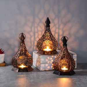 Vintage Metal <b>Candle</b> <b>Holder</b> Lantern Decorative Hollow <b>Candle</b> Stand For Home Wedding Party Table Garden Decoration - Product Image 1