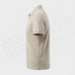 Vente en gros de polos pour hommes sur mesure avec logo imprimé, nouveau design, couleur unie, tissu tricoté, fabriqué au Pakistan - Product Image 3