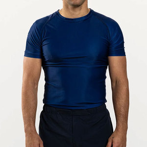 Wholesale Rate High Professional Comfortable Custom Logo Black Quick Dry Polyester Breathable Short Sleeve <b>Men</b> <b>Compression</b> <b>Shirt</b> - Product Image 5