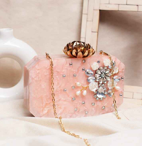 Resin Clutches Handmade Evening Clutch Bag Evening Bags From India Handmade With Resin for Sale BY MULTI CRAFFT - Product Image 1