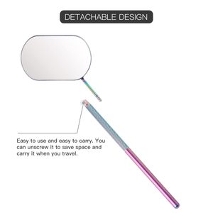 Professional Eyelash Extension <b>Mirrors</b> HD Glass Stainless Steel Handle <b>Lighted</b> 3x Custom Lash <b>Mirrors</b> - Product Image 1