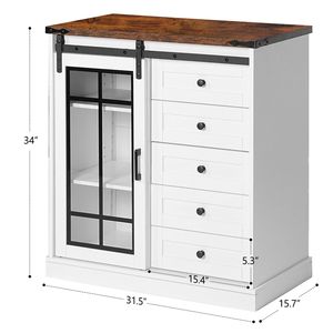 Mobile Moderno Minimalista per Cucina, Credenza da Parete per Soggiorno, Armadietti Vintage per Stoccaggio - Product Image 4