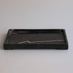 Plateau de service en marbre durable avec un poids équilibré pour un transport facile de plusieurs tasses, assiettes et bols de service - Product Image 6