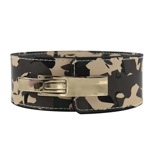 Customized 10-13mm Thick Camo Design Leather Lever <b>Belt</b> Strength Training Lever Buckle Heavy Duty Body Building Fitness <b>Belt</b> - Product Image 6