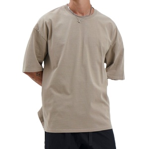 Custom Men's 100% Cotton <b>Tshirt</b> with Printing Logo Luxury Quality Blank Drop Shoulder Streetwear Oversize T-shirts for Men - Product Image 1