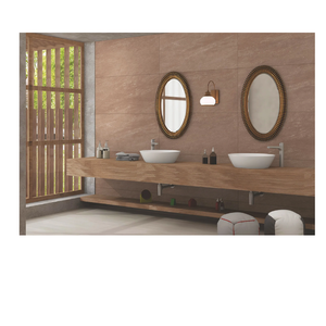 BROWN - Baldosas de Porcelana Vitrificada para Suelo, Color Marrón, 600x1200-10mm de Grosor, Antideslizantes, Acabado Mate, Adhesivas, Textura Sólida, Baja Absorción de Agua - Product Image 1