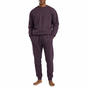 Oversized <b>Pullover</b> Tracksuit Set 100% Cotton Custom Printing Jogging Tracksuit Streetwear Unisex <b>Men</b> Jogger Tracksuit MADE BY BS - Product Image 1