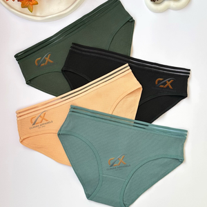 ราคาโรงงานโดยตรง กางเกงในบอยชอร์ตผู้หญิง โพลีเอสเตอร์/คอตตอน เอวต่ำ ป้องกันแบคทีเรีย รับผลิตตามสั่ง แบรนด์ส่วนตัว ขายส่งจำนวนมาก - Product Image 2