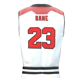 Nouveauté Ensemble d'uniformes de basket-ball personnalisables grande taille, matériau imprimé respirant de haute qualité - Product Image 6