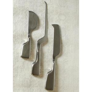 Juego de Cuchillos para Queso de Último Modelo para Fiestas, Juego de Servidores de Pastel de Acero Inoxidable, Cubiertos Reutilizables para Servir Postres, 3 Piezas - Product Image 1