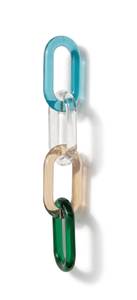 Escultura de Resina Lavable Hecha a Mano con Eslabones Curvos Funcionales, Patrón Vertical, Diseño de Arte Moderno, Decoración de Pared para Bodas - Product Image 3