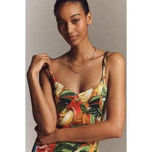 Elegante Vestido Maxi con Cuello en V de Farm Rio X Anthropologie, Estilo Moderno y Natural, Ideal para una Elegancia de Día y de Noche - Product Image 2