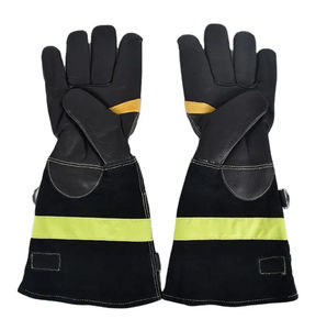 Guantes de trabajo transpirables y duraderos para protección de manos, recién llegados, guantes de bombero de cuero, los mejores guantes de bombero fabricados. - Product Image 3