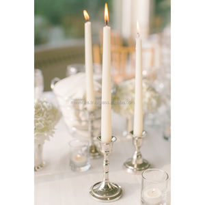 Silver Plated Tabletop Decorative Aluminum <b>Taper</b> <b>Candle</b> Holder for Home Dining Table Decoration <b>Candle</b> <b>Taper</b> - Product Image 1