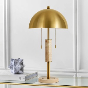 Lámpara de Mesa de Latón Hecha a Mano con Patrón Grabado para Decoración Clásica de Mesa - Product Image 2