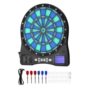 Tavolo da Freccette Elettronico Illuminato a LED con 48 Giochi e Oltre 500 Variazioni, Include 6 Alette per Freccette, Stili Personalizzabili - Product Image 1