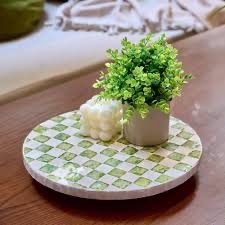Plateau tournant à double niveau pour épices MOP avec une belle couleur - Product Image 2