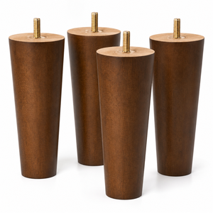 Solid Wood <b>Sofa</b> <b>Leg</b> Tapered Round Furniture <b>Legs</b> <b>for</b> <b>Sofa</b> Cabinet Chair Bed Home Office Replacement Feet - Product Image 1