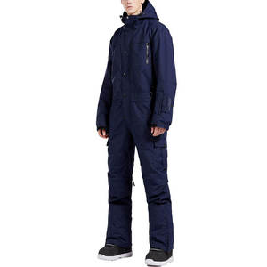 Professional <b>Waterproof</b> One Piece Men Ski Suit Windproof Thermal Jumpsuit Hooded Winter Outdoor Snowboard Wear Skiing <b>Overalls</b> - Product Image 3